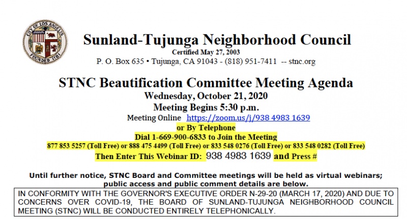 Sunland-Tujunga Community Council