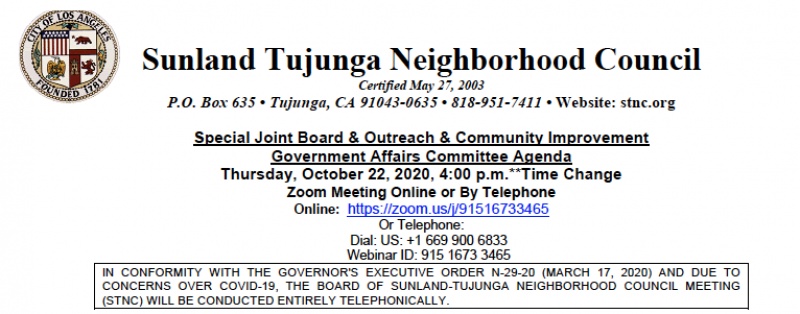 Sunland-Tujunga Community Council