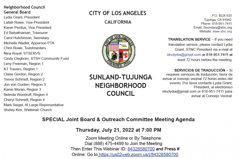 Sunland-Tujunga Community Council